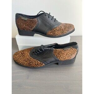 B.H. Bass & Co Saddle Thea Pony Hair Shoes Show Sample Flaws Size 5